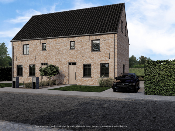 Nieuwbouwwoning, Zonhoekstraat, half open bebouwing