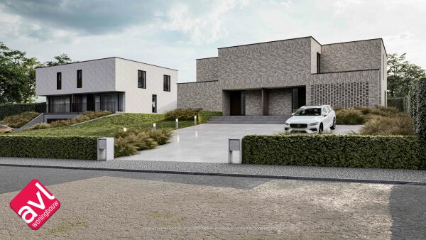 Villawoningen, koerselsesteenweg, nieuwbouw, modern