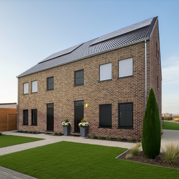 Jolien (Rechtse woning) en John (Linkse woning) te Leefdaal